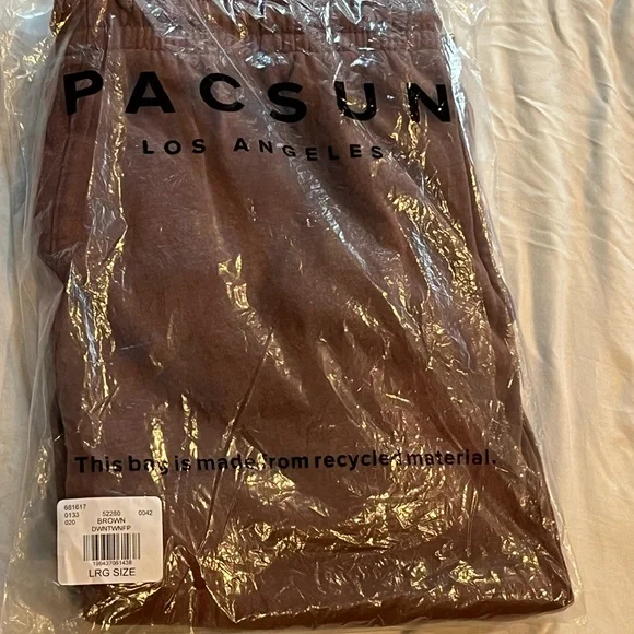 Pacsun brown fleece joggers - Picture 3 of 5